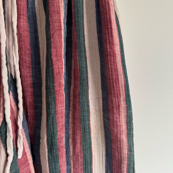 LOEWE | Runway Striped Drop-Crotch Striped Cotton Cottage-Core Pants ~ Large - Picture 6 of 10